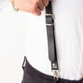 thumbnail image 3 of Renaissance Men Suspenders, PU Leather Versatile Sturdy Easy Use Men Suspenders Reliable  For Business Gatherings, 3 of 8