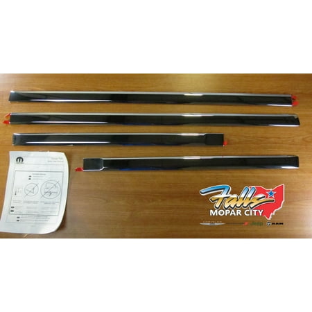 Quad Cab Chrome Door - 2009-2018 Dodge Ram 1500 DS Model Quad Cab Chrome Door Molding Kit New MOPAR OEM