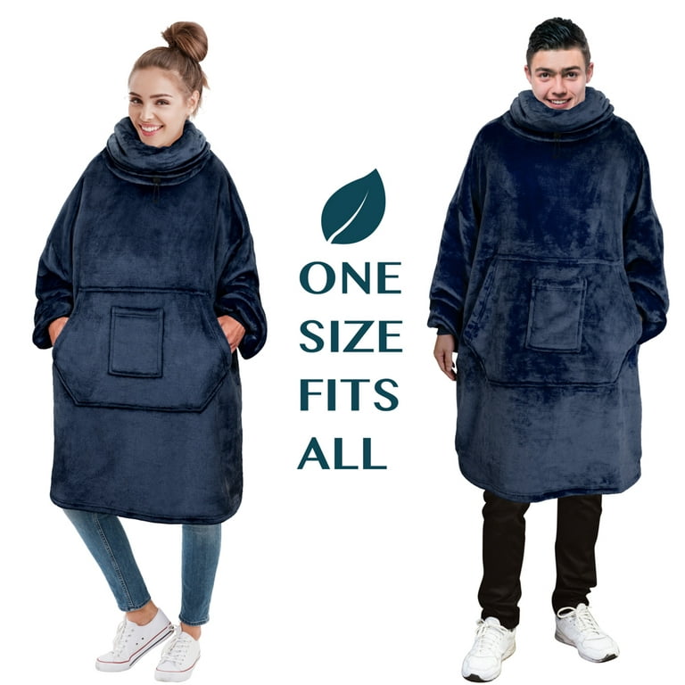 Adults Oversized Hoodie Blanket Clothes Warm Cosy Comfy Pajamas For Men  Women, One Size