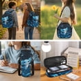 thumbnail image 3 of Aplkyhs Blue Axolotl Kids Backpack Set of 4 with Lunch Box Pencil Case Bottle Sleeve for Girls Boys Large Capacity Lunch Bag for Teens Elementary Middle School, 3 of 7