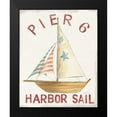 thumbnail image 2 of Nai, Danhui 15x18 Black Modern Framed Museum Art Print Titled - Floursack Nautical VII Red, 2 of 5