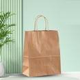 thumbnail image 2 of Large Kraft Paper Gift Bags with Handles, Heavy Duty Takeout Packaging for Bakery and Retail, Holiday Shopping Bags, 10.2x4.7x12.2in, Eco-Friendly Sturdy Paper, 2 of 3