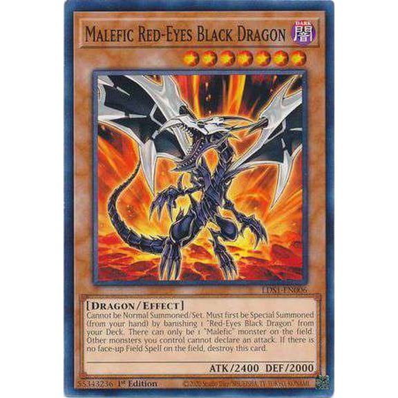 YuGiOh Legendary Duelists: Season 1 Common Malefic Red-Eyes Black Dragon LDS1-EN006 (Variant)