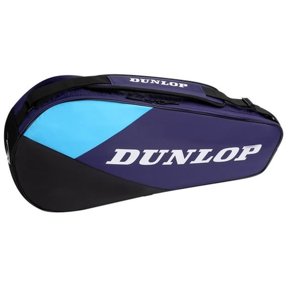 Dunlop FX Club 3 Racquet Tennis Bag (Violet/Black/Cyan)