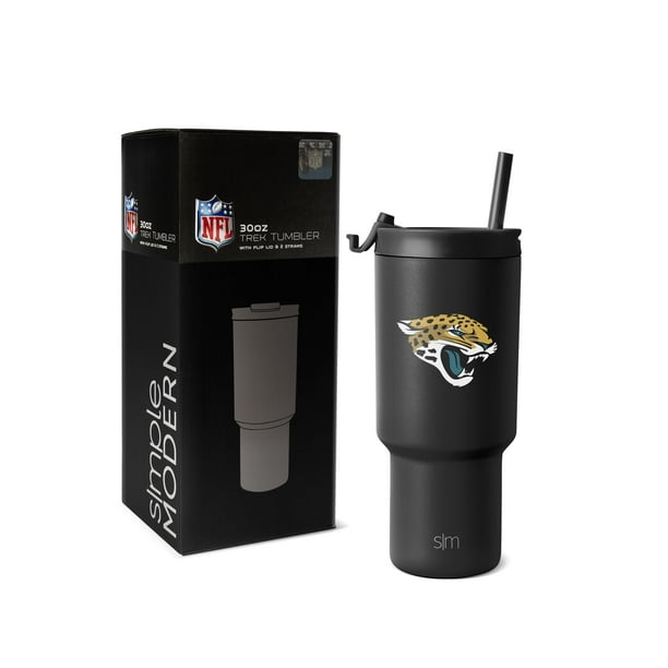 Vaso sencillo y moderno de los Jacksonville Jaguars de la NFL, 900 ml