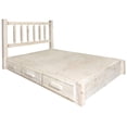 thumbnail image 5 of Homestead Collection King Platform Bed w/ Storage, Clear Lacquer Finish, 5 of 5