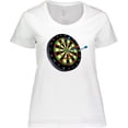 thumbnail image 3 of Inktastic Dart Board Women's Plus Size T-Shirt, 3 of 5