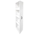 thumbnail image 4 of Mintazer Slide Out Pantry Cabinet with Wheels, 4 Tier Freestanding Rolling Storage Cabinet for Kitchen, Living Room, Bedroom & Bathroom, White, 4 of 13
