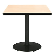 KFI Studios Mode 3' Square Dining Table, Natural, Black Base