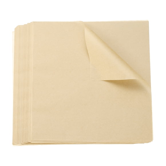 Uxcell 500pcs Hojas de Papel Encerado Cuadradas 11.02" x 11.02" Papel de Envoltura de Alimentos Seco
