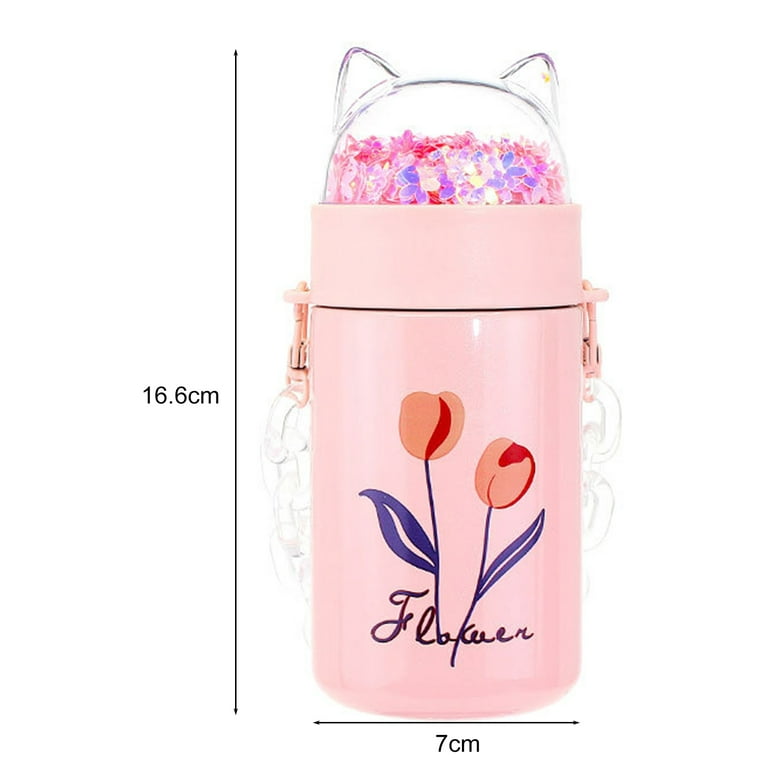 420ML Dream Lifestyle Water Bottle, Plastic and Glass Rhombus Shape for  Cold and Warm Drinks, BPA Free Fruit Juice Drinking Bottle for Boys Girls &  Women 
