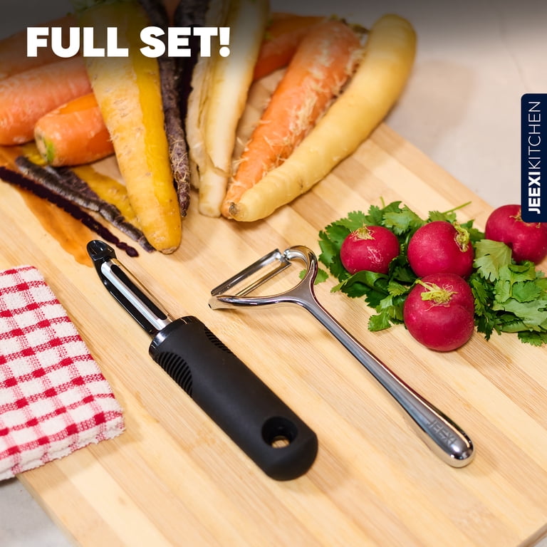 JEEXI Vegetable Peelers 2-Pack, Stainless Steel photo 7