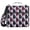 Pied De Poule Pattern, variant on Haosy 3 Ring Zipper Binder with Shoulder Strap Waterproof Trapper Keeper 2 Inch D-Ring 500 Sheets Capacity, Dark Blue and Glack Gingham