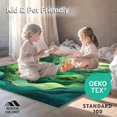 thumbnail image 4 of ODIKA 6'x9' Machine Washable Non-Slip Area Rug, Whimsical Irregular Shape Moss with Eclectic Aura Design High Traffic Rug, Green, 82631, 4 of 7