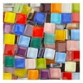thumbnail image 3 of 100pcs/lot Crystal Glass Mosaic Tile Handmade Creative Material For Kids DIY Craft Suppies Mixed Color Mini Mosaic Tile, 3 of 7