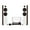 Walnut / White Walnut, variant on Fluance RT85 Reference High Fidelity Vinyl Turntable (Piano Black), PA10 Phono Preamp and Ai81 Powered Floorstanding Speakers (Black Ash), Ortofon 2M Blue Cartridge, 150W Class D Amplifier, Bluetooth