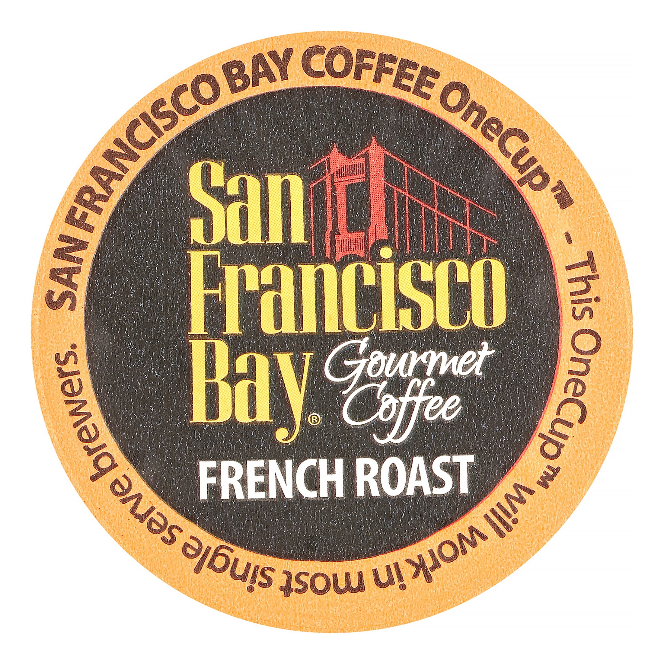 San Francisco Bay Coffee Dark Roast Single Serve Cups, French Roast, 12