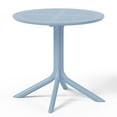 thumbnail image 4 of WestinTrends Playa 31.5" Round Plastic Outdoor Patio Dining Table for 4, French Blue, 4 of 14