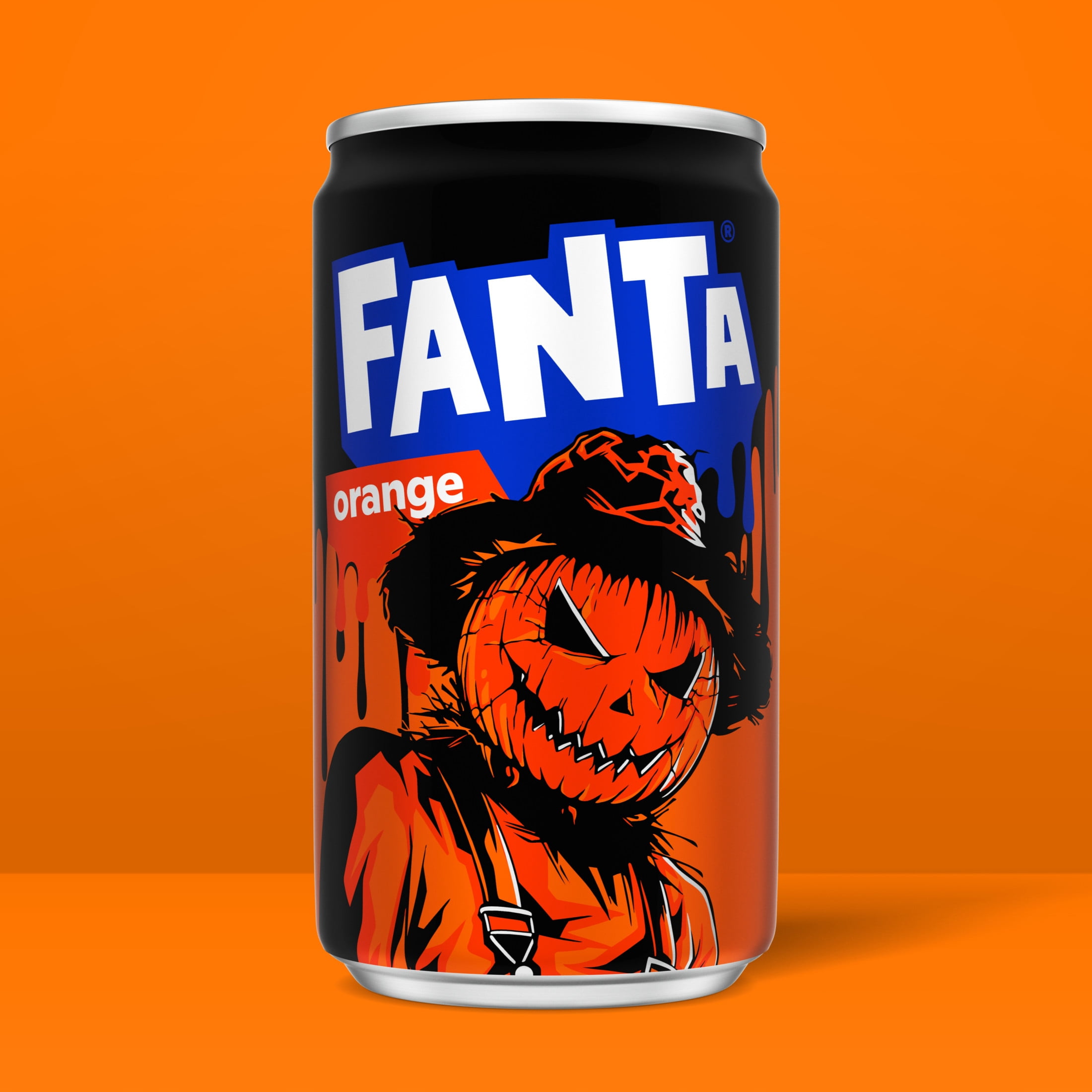 Fanta Orange Soda Pop Fridge Pack Mini Cans, 7.5 fl oz, 10 Pack