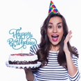 thumbnail image 4 of Topper para pastel Crseniny azul con brillo Feliz Cumpleaños, 4 of 4