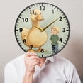 thumbnail image 5 of Oversized Yellow Duck Wall Clock Modern Decor Acrylic Clock Golden Hands 11.9in, 5 of 12