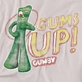 thumbnail image 2 of Gumby - Gums Up Adult Regular Fit T-Shirt - Adult Regular Fit T-Shirt / 3XL / Gray, 2 of 7