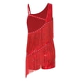 thumbnail image 3 of Mufeng Vêtements de Danse Latine Rumba pour Grandes Filles Justaucorps de Jazz Moderne Compétition Samba Tango Robe de Danse Rouge 14, 3 of 6