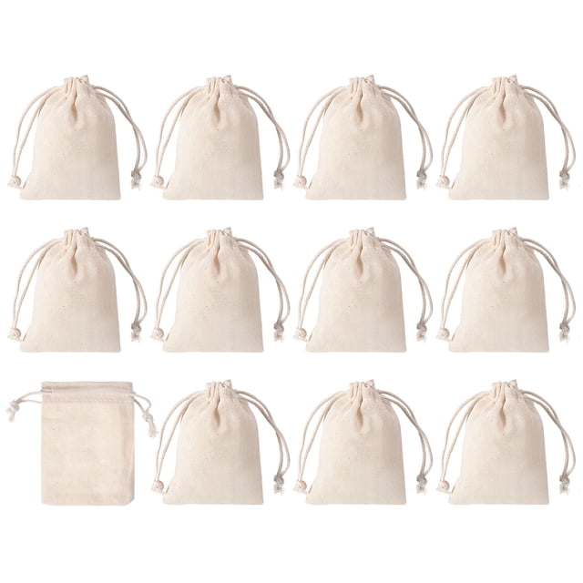 REGALWOVEN Coin Sacks Bag, Deposit Change Transit Bags 4"x3" White