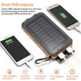 thumbnail image 2 of 2000000mAh Portable External Solar Power Bank Dual USB Battery Charger for Phone, 2 of 12