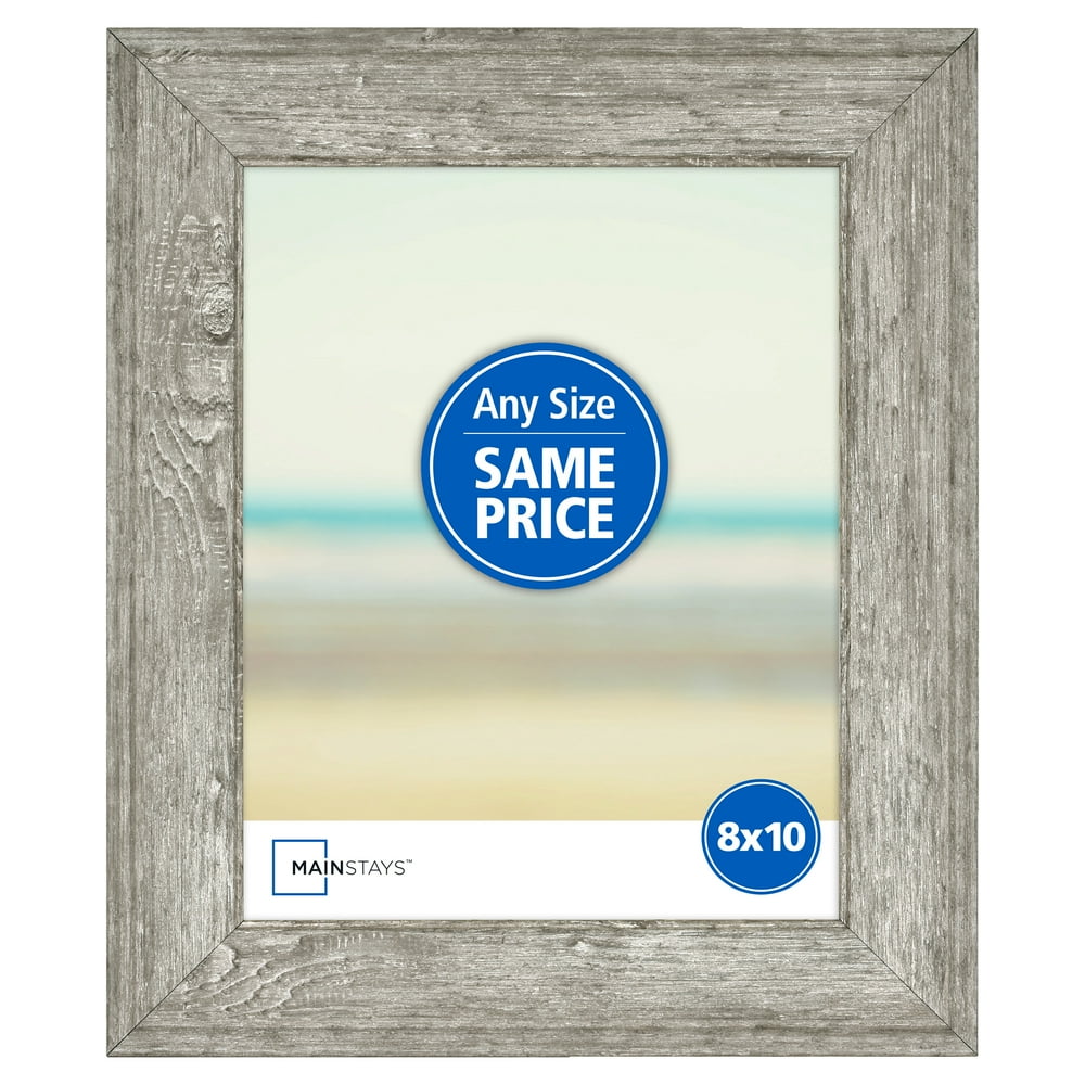 Mainstays 8" x 10" Tabletop Picture Frame, Rustic Gray