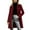 #030-Wine, variant on Roncen Women's 2026 Autumn Wool Blend Coat - Mid-Length Lapel Collar Long Sleeve Single-Breasted Slim Fit Casual Elegant Solid Color Trench Coat for Office Daily Outerwear