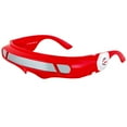 thumbnail image 4 of Futuristic Cyclops Shield Colored Mirror Mono Lens Sunglasses, 4 of 11