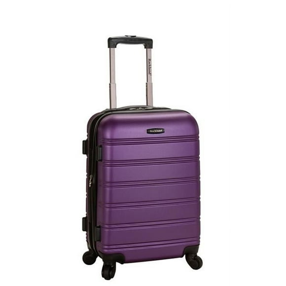 Rockland  MELBOURNE 20 in. EXPANDABLE ABS CARRY ON - PURPLE
