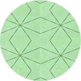 thumbnail image 1 of Ahgly Company Machine Washable Indoor Round Transitional Mint Green Area Rugs, 6' Round, 1 of 7