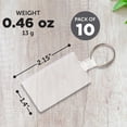 thumbnail image 5 of Rectangle Soft Keychains Set of 10, Bulk Pack - Perfect for Home, Tradeshows, Other Events - Clear, 5 of 5