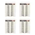 thumbnail image 1 of FELTECHELECTR 4 hojas de pegatinas para cejas postizas, tatuajes temporales para cejas a prueba de agua, 1 of 6