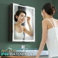 thumbnail image 5 of KWW 20 x 28 inch Anti-fog Single Door LED Bathroom Medicine Cabinet, 5 of 7