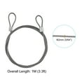 thumbnail image 2 of Unique Bargains Stainless Steel Cable, 2 Pack PVC Coated 5/64' Wire Rope for Deck Railing 3.3ft, 2 of 4