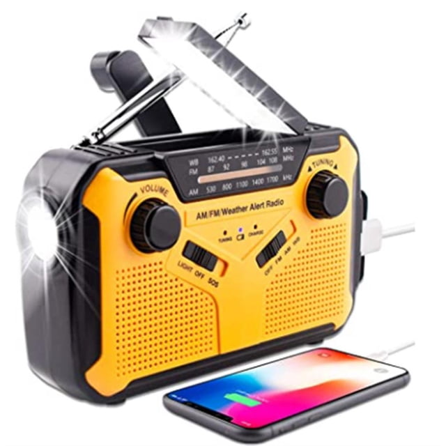Generación De Energía De Prevención De Desastres De Emergencia Con Manivela Solar Portátil Para Exteriores Con Radio Meteorológica De Energía Móvil Radio De Emergencia seitruly HA047575-00