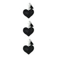 thumbnail image 2 of Thinsony Heart-shaped Key Ring Keys Safe And Fashionable Personalized Key Chain black 3Set, 2 of 6
