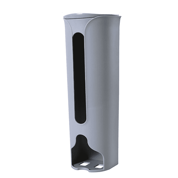 Plastic Bag Holder for Grocery Bags, Wall Mounted Plastic Trash Bag Organizer and Dispenser, Stainless Steel Grocery Bag Holder for Plastic Bags, Groceries Store Kitchen Garage Silver