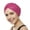 Black, variant on Beemo Womens Swim Cap Bathing Turban-Polyester Twisted Pleated Turban Head Cover - Light Pink