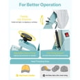 thumbnail image 5 of VEVOR Hat Heat Press Machine, with 4pcs Interchangeable Platens, Precise Temperature and Time Control, Hat Press for HTV Iron On and Sublimation Projects, for Caps,Headbands,Cuffs,Face Masks,Green, 5 of 9