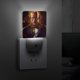 thumbnail image 4 of Black Adam / Adam Negro Luz nocturna LED con sensor de anochecer a amanecer para dormitorio, baño, pasillo, escaleras - Lámpara LED nocturna de enchufe, 0.5W - 1 pieza, 4 of 6