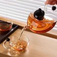 thumbnail image 3 of Visland Glass Tea Pot with Removable Tea Brewer Filtration Heat Resistant Glass Teapot for Loose Leaf Tea Stove Microwave Safe BPA-Free Tea Infuser Pitcher, 3 of 8