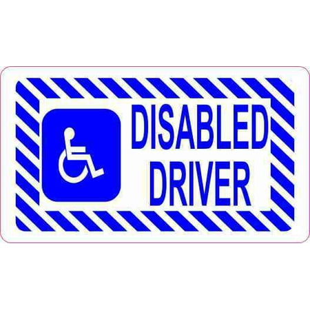 3.5in x 2in Disabled Driver Magnet (Best Cars For Handicapped Drivers)