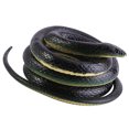 thumbnail image 3 of Serpiente de goma suave realista de 130 cm de largo para jardín, juguete de broma divertido, regalo, 3 of 14