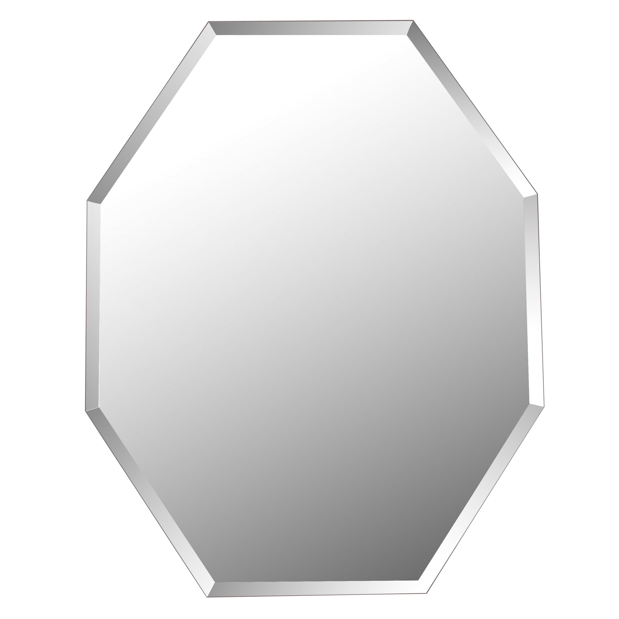 Mirrorize Canada 28x22 Inches Frameless Beveled Octagon Mirror Silver Geometric Hanging Modern No Frame Industrial Accent Wall Mirrors For Bathroom Vanity Entryway Bedroom Walmart Canada