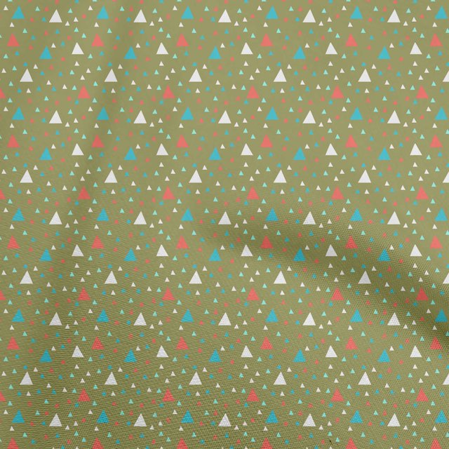 oneOone Viscose Jersey Light Green Fabric Geometric Dress Material Fabric Print Fabric By The Yard 60 Inch Wide