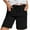 Black, variant on Timegard Womens Shorts Knee Length Pants Summer Elastic Waist Roll Straight Leg Comfy Casual Shorts